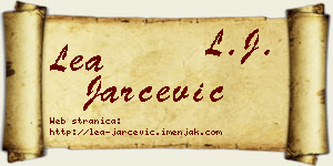 Lea Jarčević vizit kartica